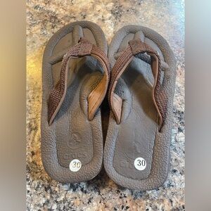 CROCS Dark Brown Sandals kids 12